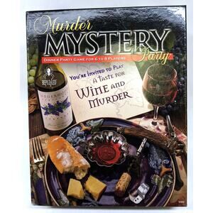 Murder Mystery Party - A Taste for Wine & Murder Dinner Game - 6-8 Players NEW